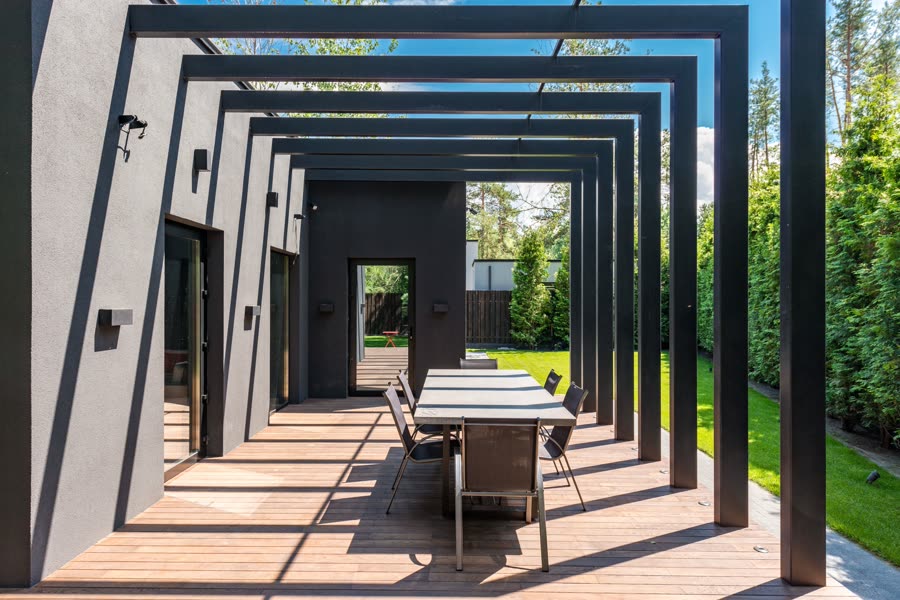 Pérgola metálica